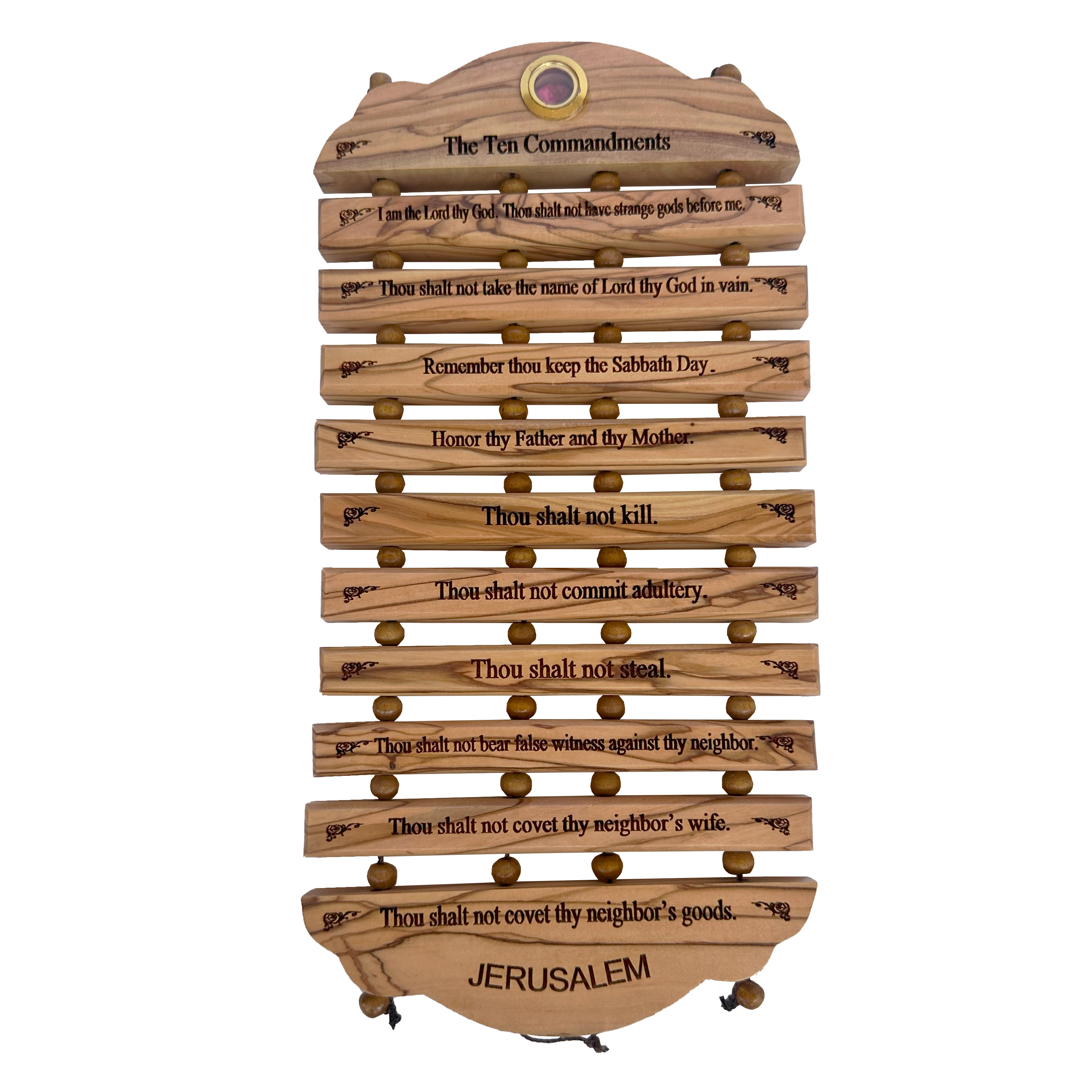 Ten Commandments Hanging Decor