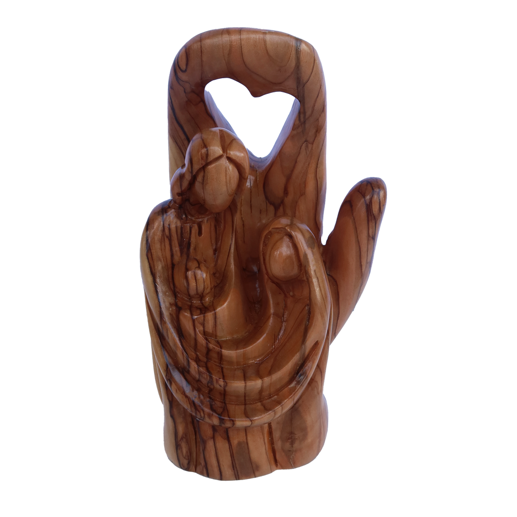 Blessed Abstract Holy Family in Hand