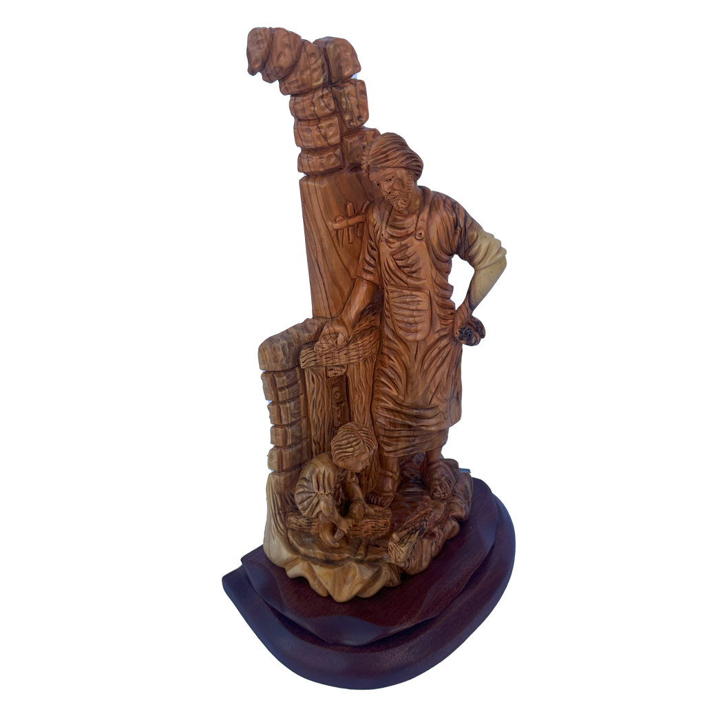 Joseph with Infant Jesus- Tools of Passion Masterpiece