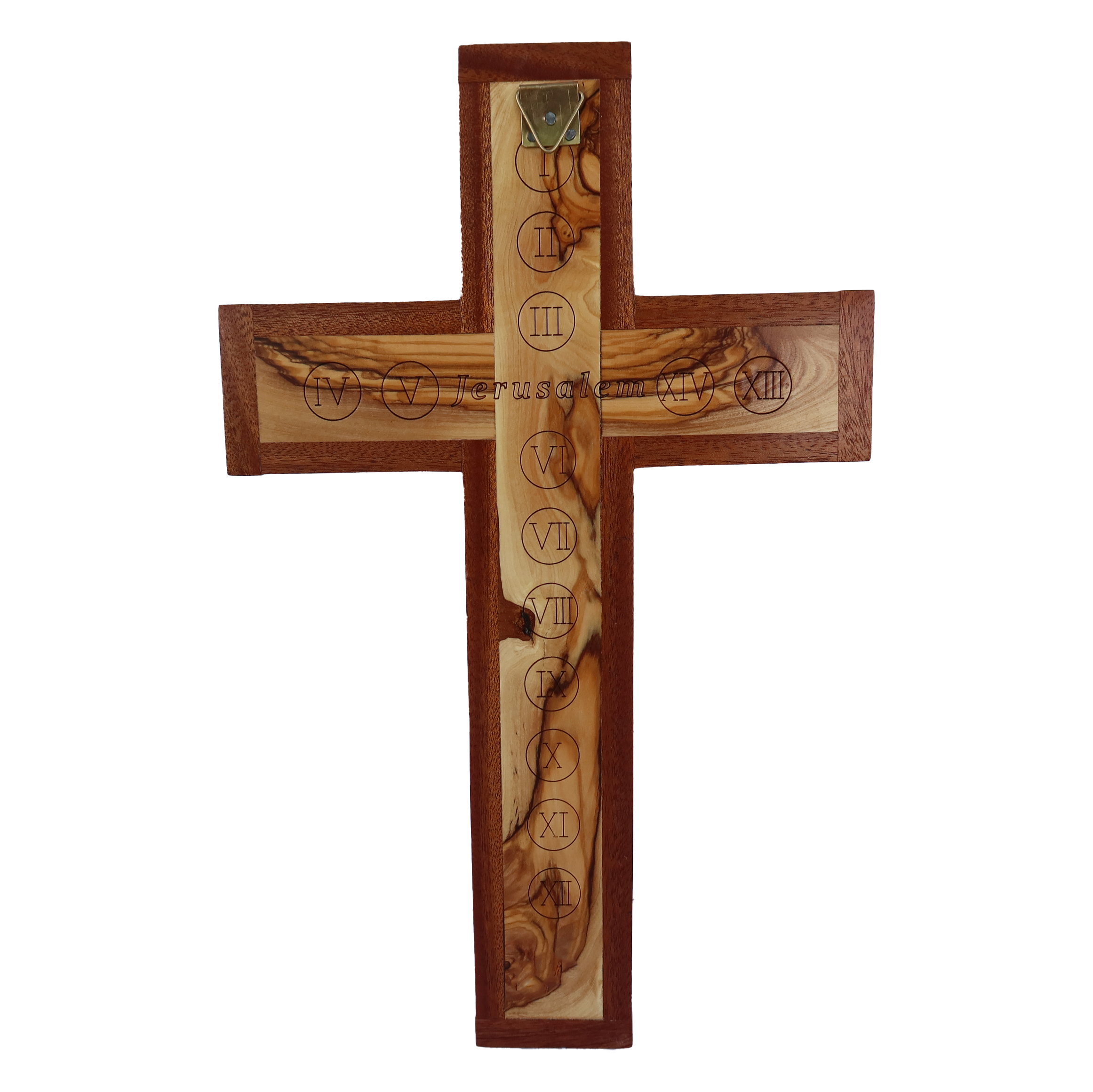 Mahogany Accent Crucifix