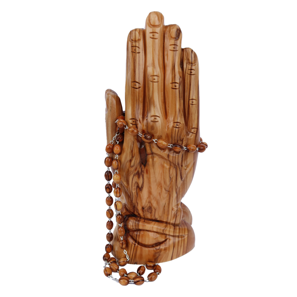 Prayer hands (with free rosary)