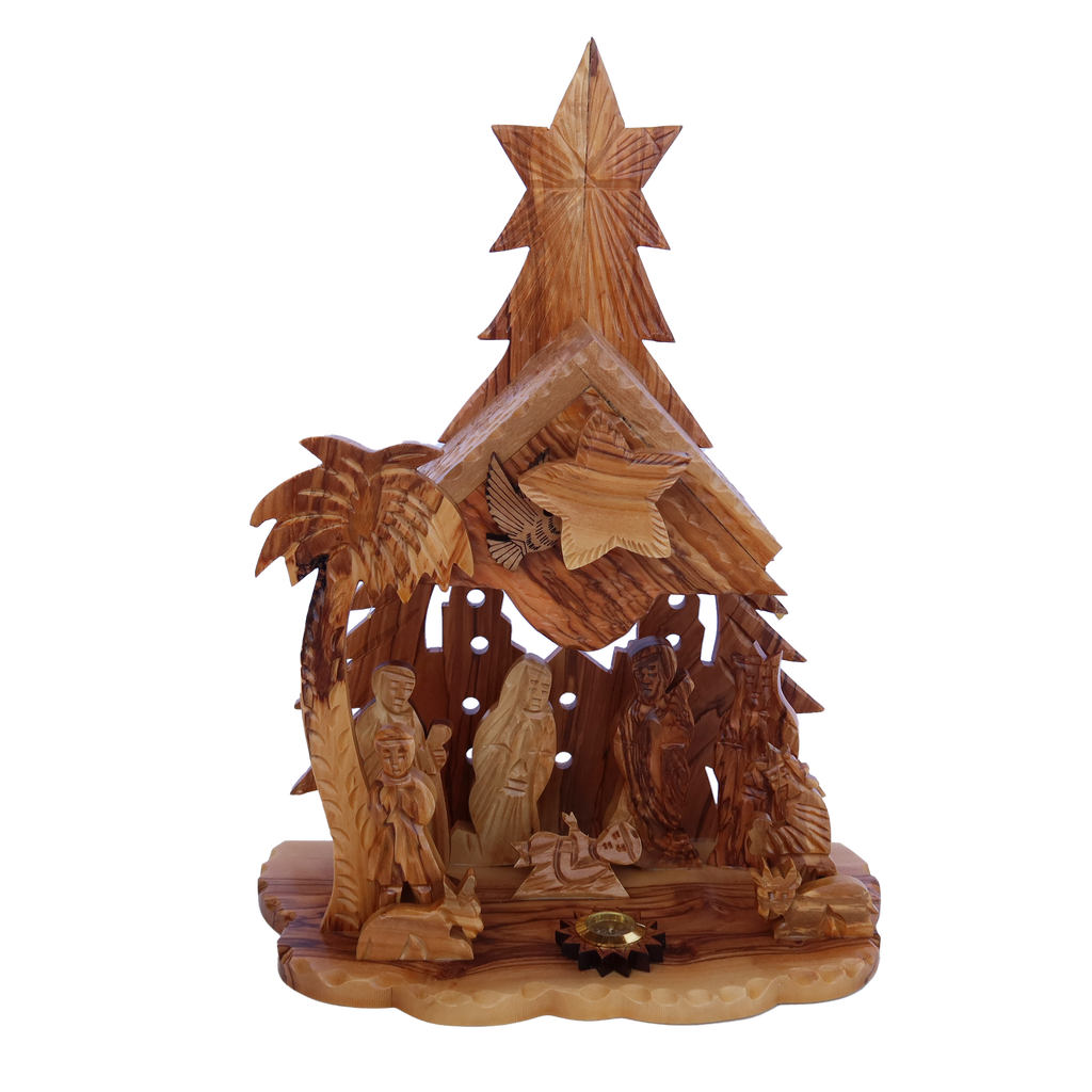 Simple Nativity with Music Box