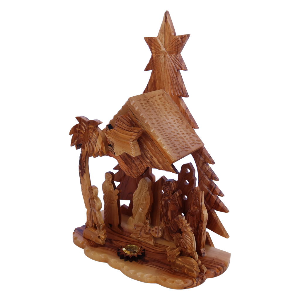 Simple Nativity with Music Box